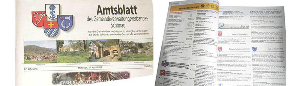 Amtsblatt Gemeindeverwaltungsverband Schönau