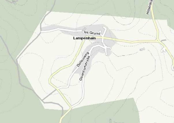 Kartenauszug von Lampenhain